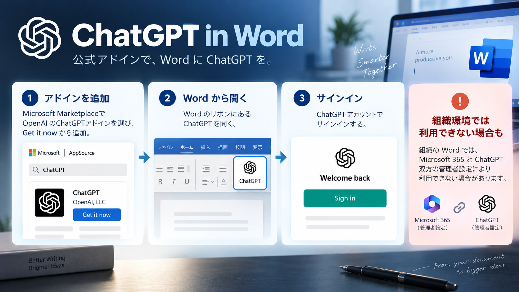 導入方法|OpenAI公式のアドインを追加する