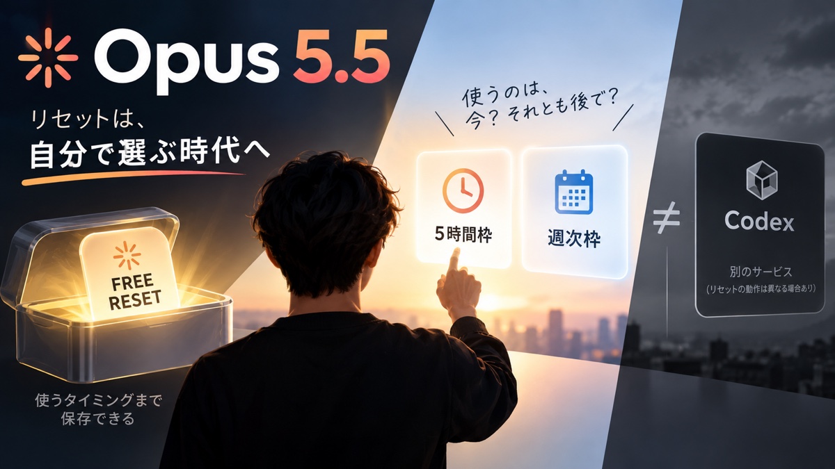 利用枠のリセットを保存し必要なタイミングで使う考え方を示す図