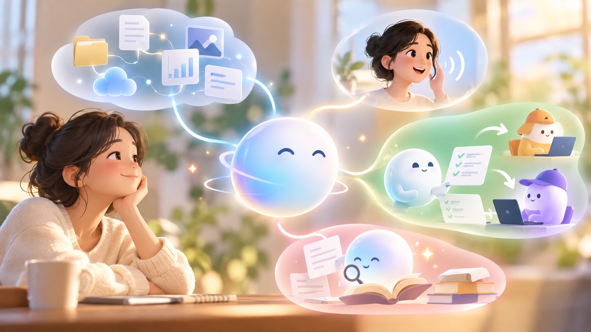 接続先の情報をもとに、dotが作業を手伝うイメージ