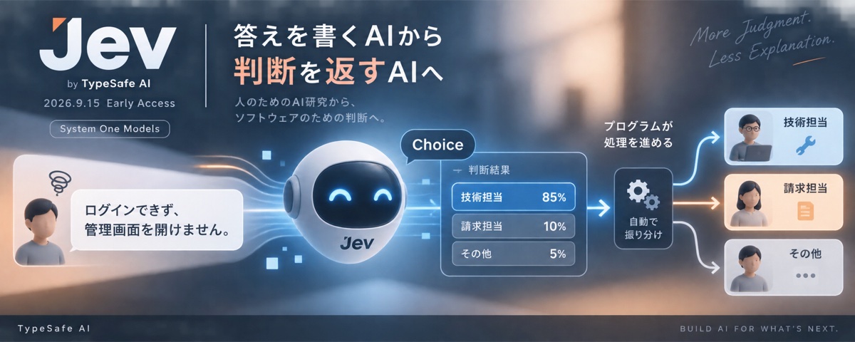 Jevが文章ではなく構造化された判断をソフトウェアへ返す仕組み