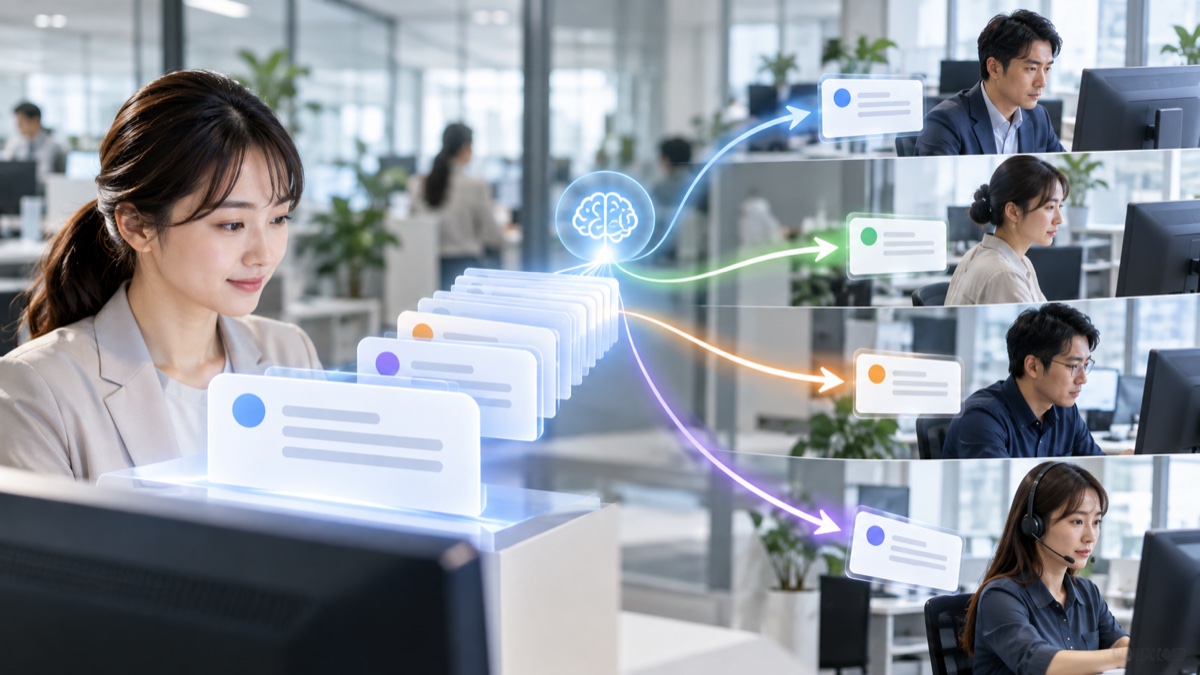 文章生成ではなく小さな判断を素早く振り分けるAIの役割