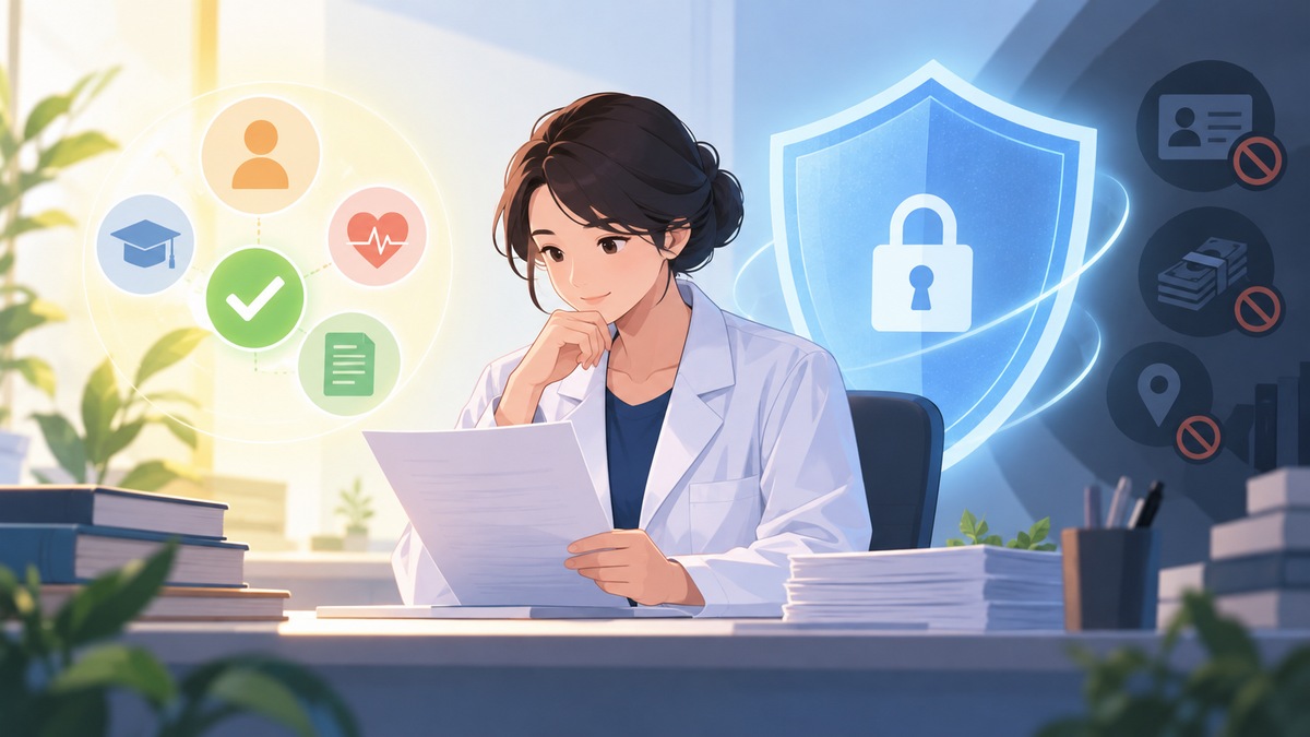 本人利用と入力する情報の確認を表す概念画像